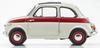 Kyosho Original Scale Fiat Nuova 500 Sport Finished Product KS08966SLG 1/18 (Light Gray/Red Line)