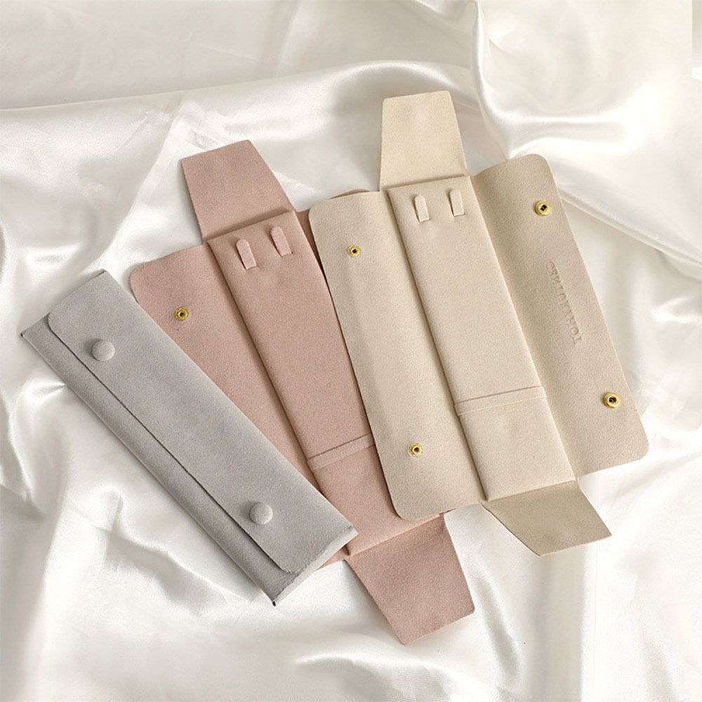 Exquisite Halskette Armband Pedant Display Modische Lagerung Beutel Geschenk Snap Verschluss Tasche