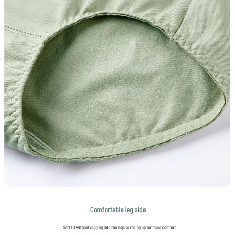 Fengxiao Women's High-Waist Cotton Antibacterial Briefs