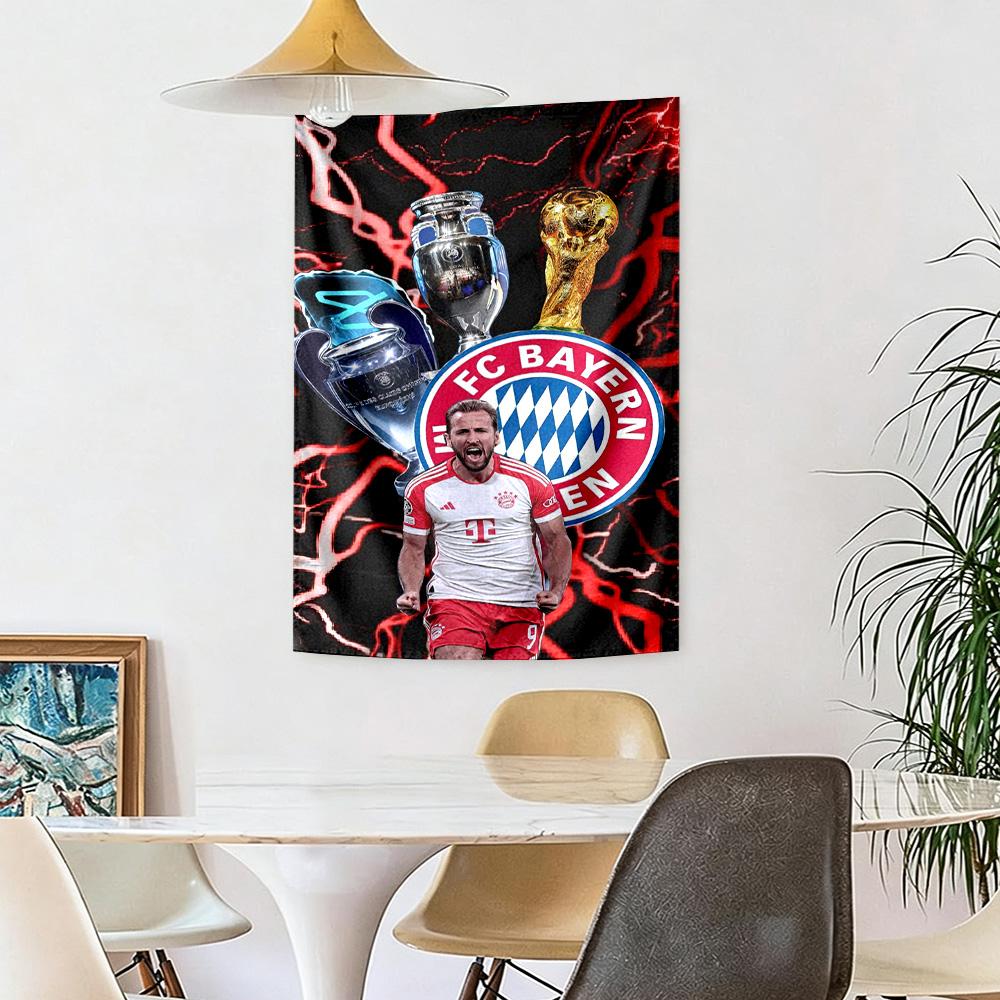 Arazzo Decorativo da Parete Bayern Monaco Arte per Memoriale di Animali Domestici Compleanno Festa Nuziale Sfondo Regalo di Famiglia