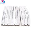 Premium Thick Nail Art Wood File - High-Quality Gray White Sandpaper, Knife & Half Moon Shape