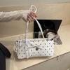 Casual Y2k Pillow Bag Polka Dot With Charm Shoulder Bag Large Capacity Long Shoulder Strap Underarm Bag Women
