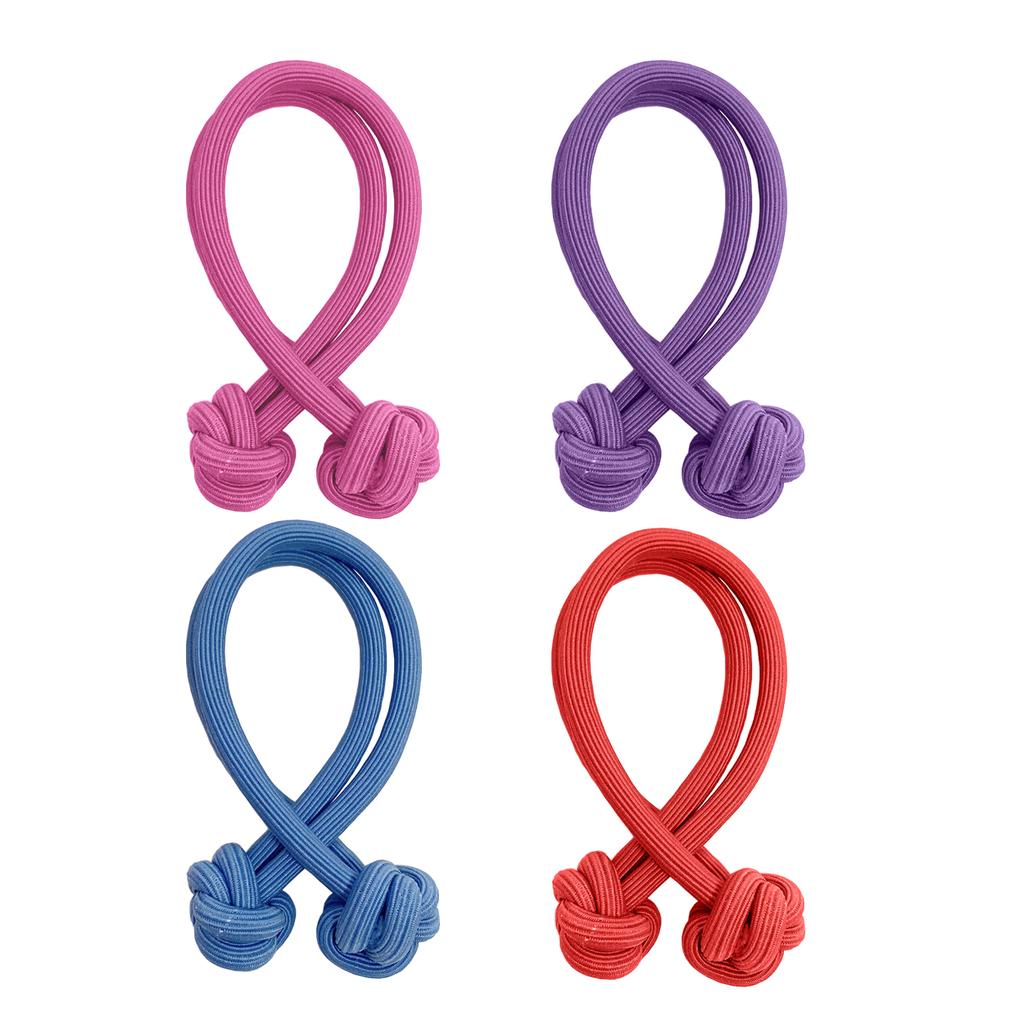 4pcs Knotted Hair Tie High Elasticity Hair Rope Bands Solid Color Hair Ring Durable Ponytail Holder Hair Accessories For Women