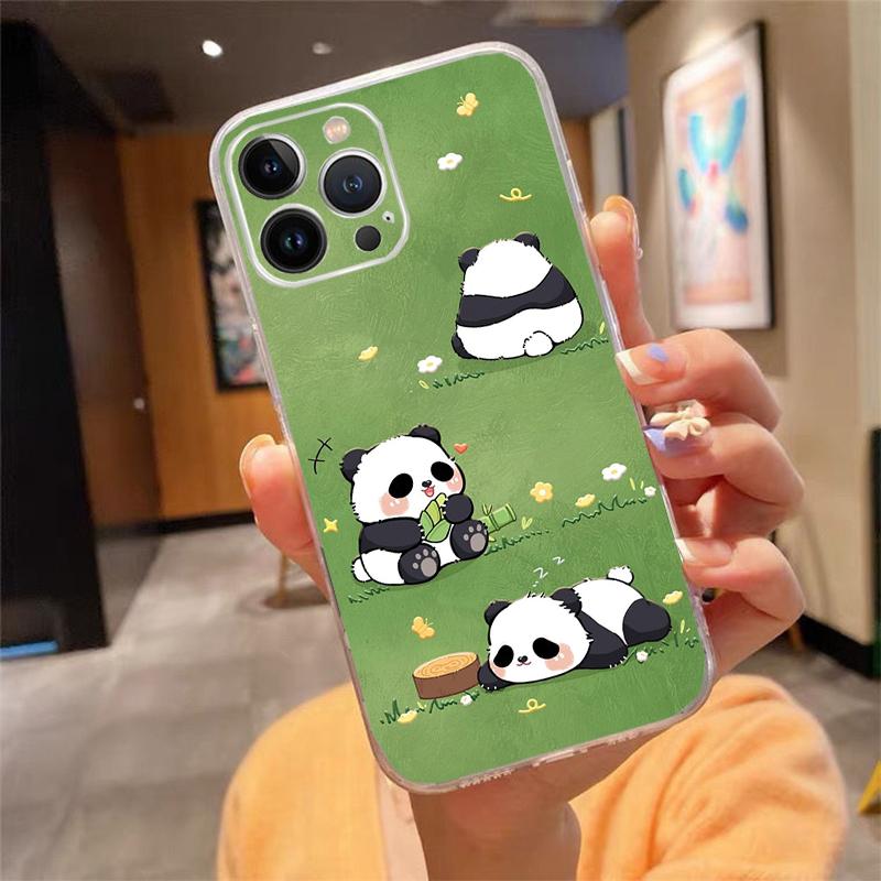 Cute cartoon panda Phone Case For iphone 17ProMax 17 Pro Air 16 15 14 13 Pro Max 16 15 14 13 Pro 15Plus