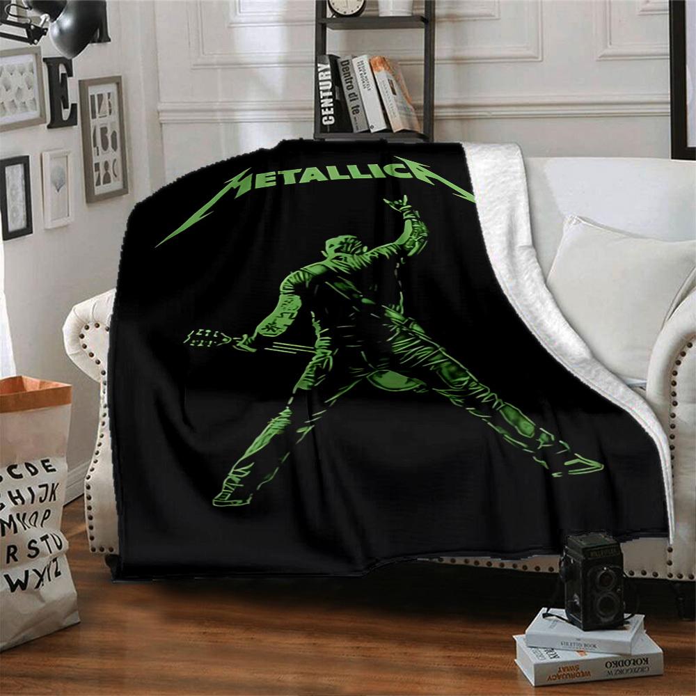 1pc Dragon guitarThemed Blanket Soft Flannel All Season Cozy Throw with Bold Graphic Print, Travel, or Holiday Gift for Family & Friends