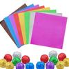 100pcs 10cm Gold Aluminium Foil Wrapper Paper Wedding Chocolate Paper Candy Wrapping Paper Sheets Wedding Party Candy Packaging