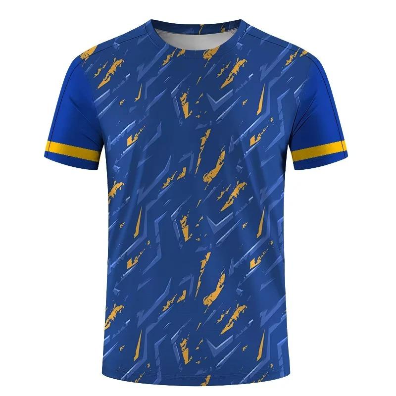 Einfache Mode Sport T-Shirts für Herren Sommer Outdoor Kurzarm Bedruckte T-Shirts Lässig Locker Laufen Fitness T-Shirts Oberteile