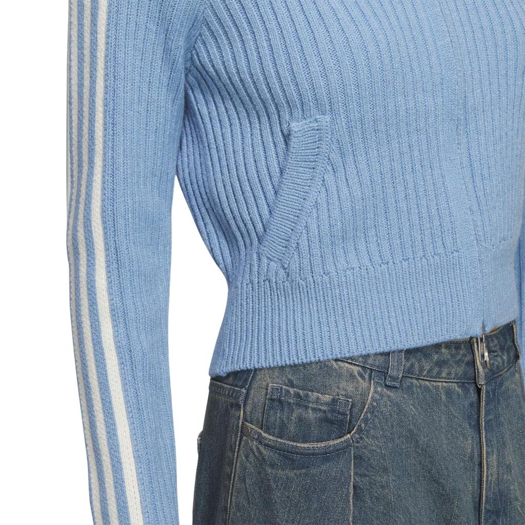 adidas Originals FW25 Týmový sportovní svetr na zip s úzkým střihem pro volný čas Dámský svetr KF0719