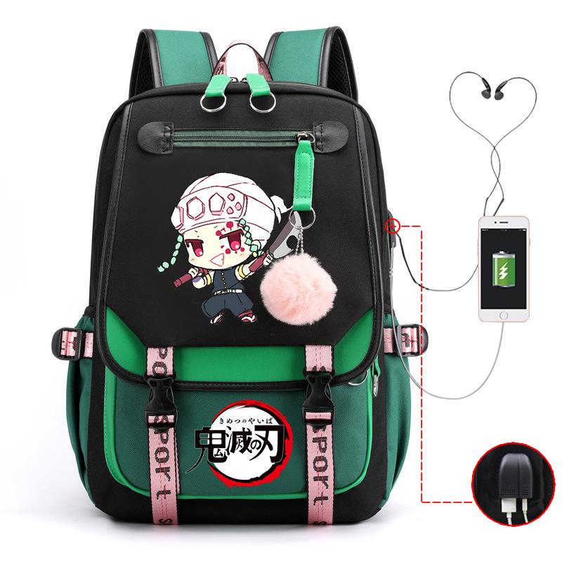 Demon slayer ghost extermination column student schoolbag junior high school student primary school student middle school student backpack
