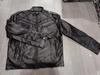 Giacca da Uomo Taglie Forti Autunno 2022 Color Block in Pelle con Collo Alto - Stile Trendy Europeo e Americano