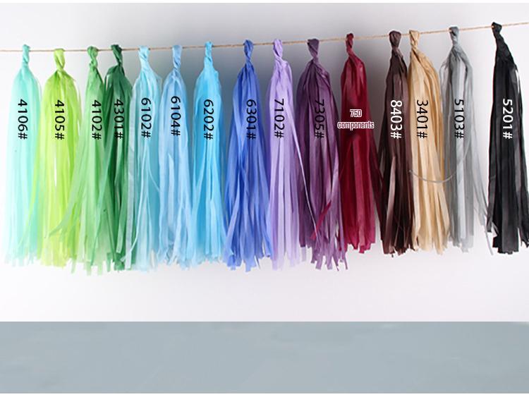 Paper Tassel Decorations for Weddings and Parties