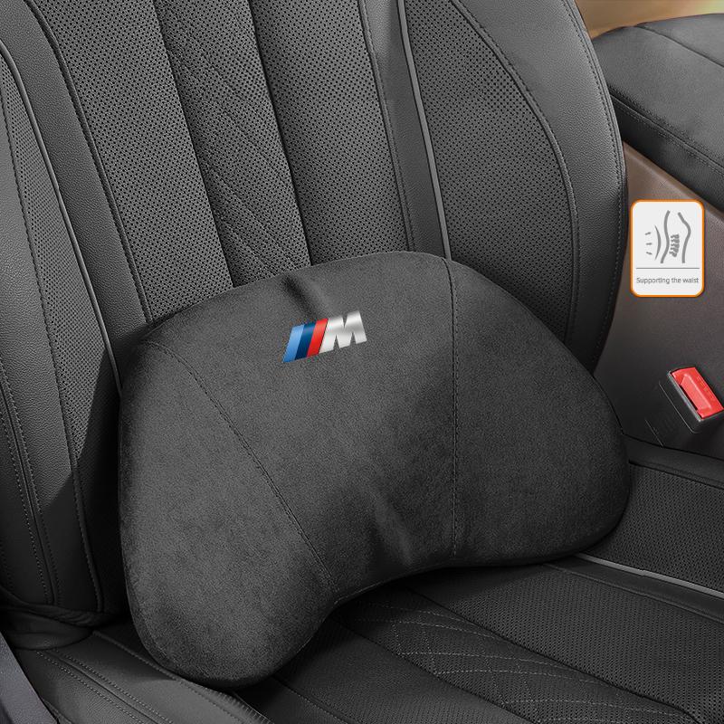 Autositz Kopfstütze Wildleder Memory-Schaum Nackenkissen Aufkleber Für BMW G80 G06 G07 G42 G14 G15 G16 F82 X1 X3 M1 M2 M3 M4 M5 M6 M7