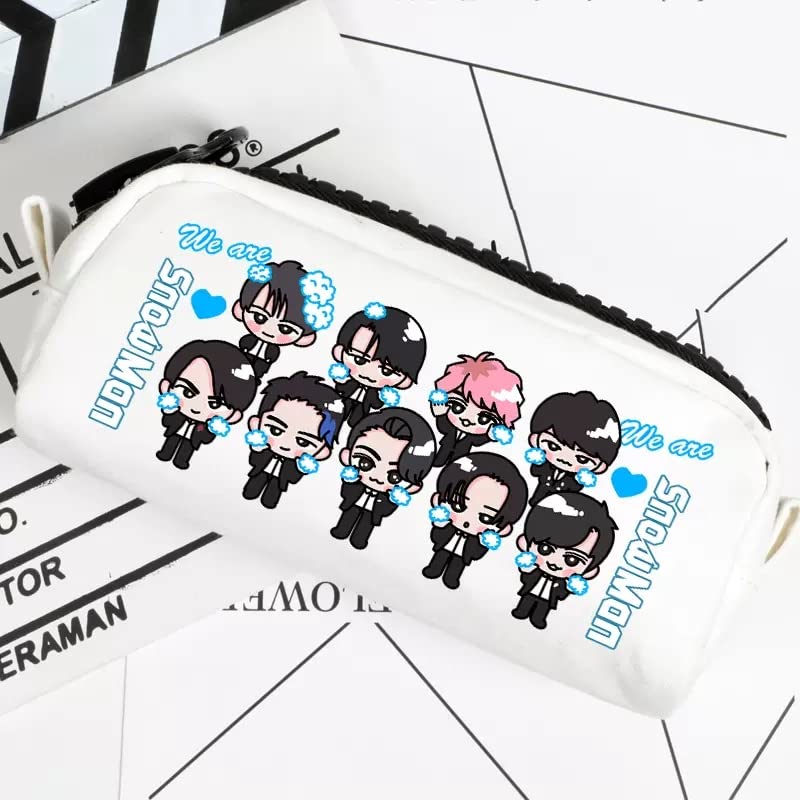 Pencil Case Snowman Meguro Ren Watanabe Shota Mukai Koji Abe Ryohei Pen Holder Pencil Case Makeup Pouch Snowman Cheering Goods Storage Bag Stationery