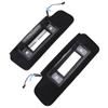 1 Pair Left Right Sun Visor with Vanity Mirror 12459827 Black Front Sun Visor Set for C4 1984‑1996