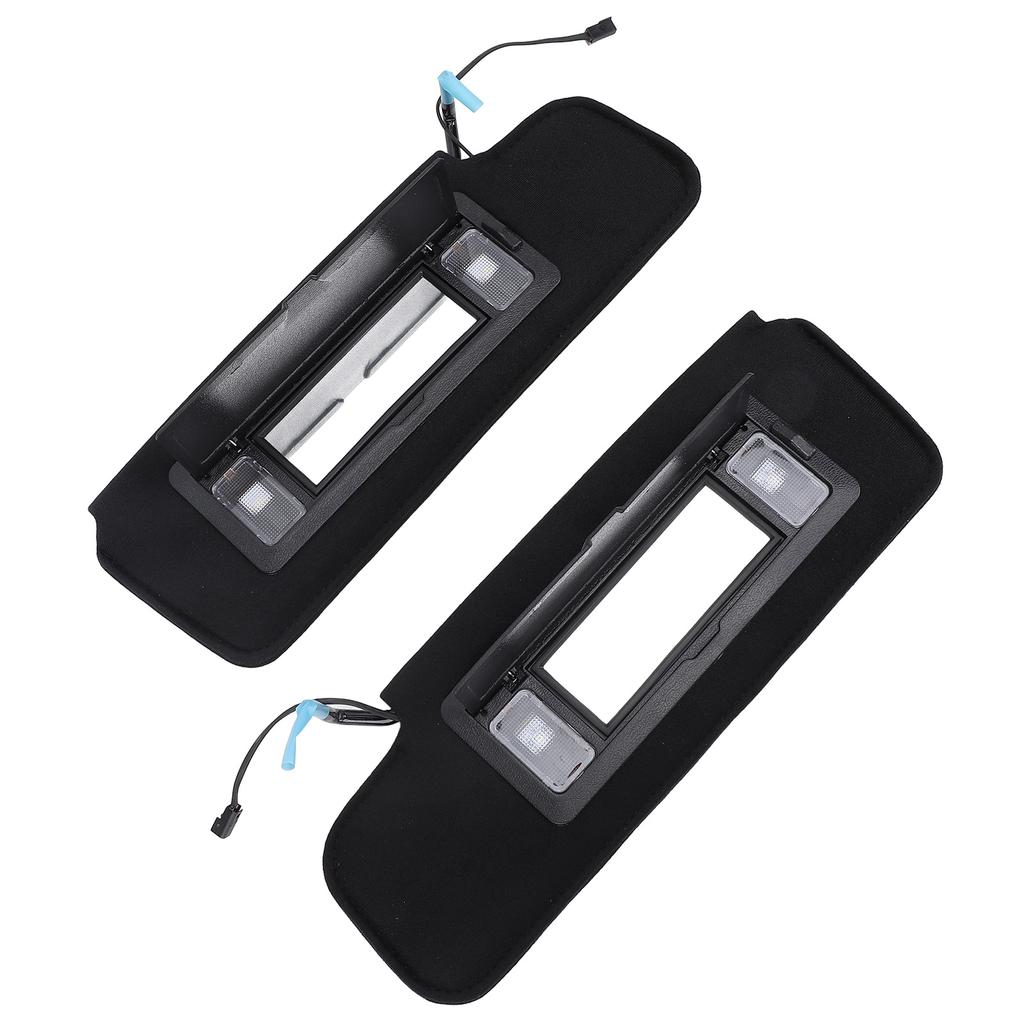 1 Paar Links Rechts Sonnenblende mit Schminkspiegel 12459827 Schwarz Vordere Sonnenblende Set für C4 1984‑1996