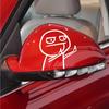 Car Sticker Taunt Despise Funny Middle Finger Personality Cartoon Creativity Body Sticker Reflective Car Sticker Auto Decoration