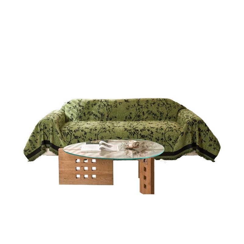 Luxurious Retro Chenille Sofa Slipcover - All-Season, Anti-Scratch French Design