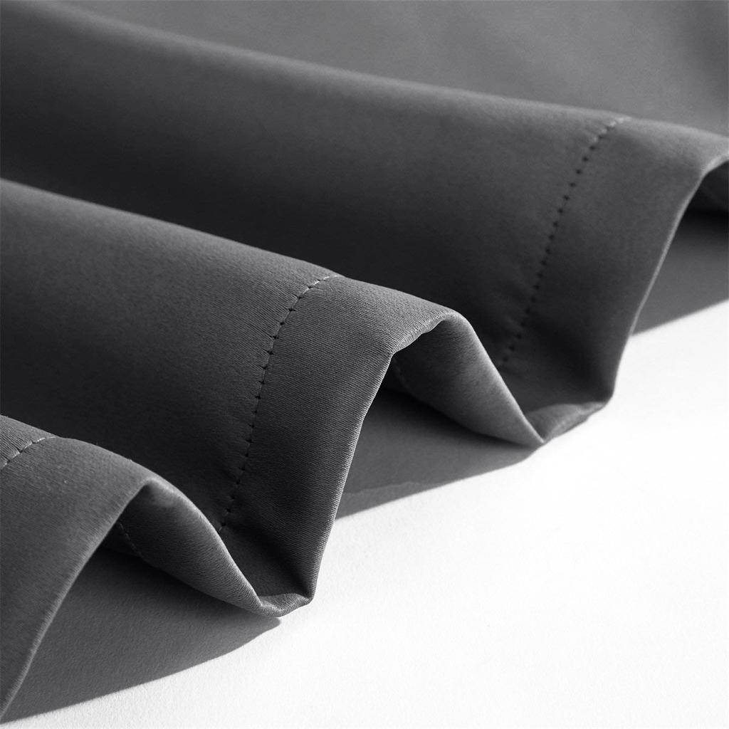 High-Precision Texture Blackout Curtain Cloth Keqiao Curtain Living Room Bedroom Plain Curtain Finished Product