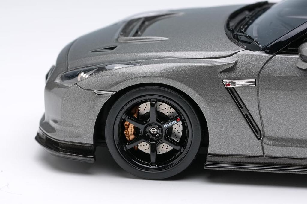 Makeup EIDOLON Scale Nissan R35 CRS 2008 Dark Metal Gray Finished Model EM703 1/43 GT-R (NISMO Version)