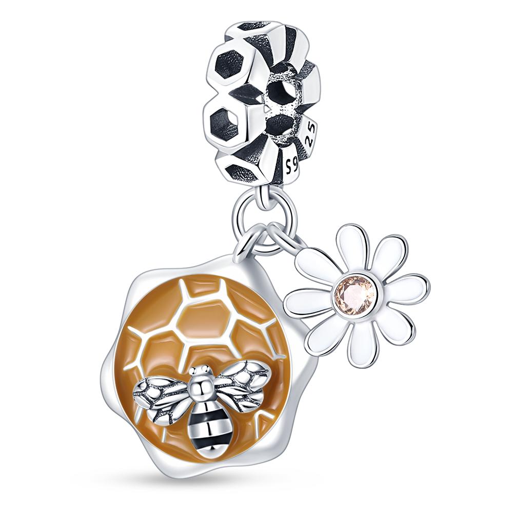 S925 Sterling Silver Sunflower Butterfly Plants Insects Series Charms Beads Fit Original  Bracelets SS925 DIY Jewelry Gifts