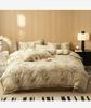 G5Z High Gram Milk Velvet Duvet Cover Set - Single Piece, Autumn/Winter, Thick & Warm with Pillow Covers.