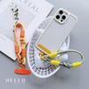 Dopamine Rainbow Wrist Strap: Cute Cartoon Phone & Key Lanyard