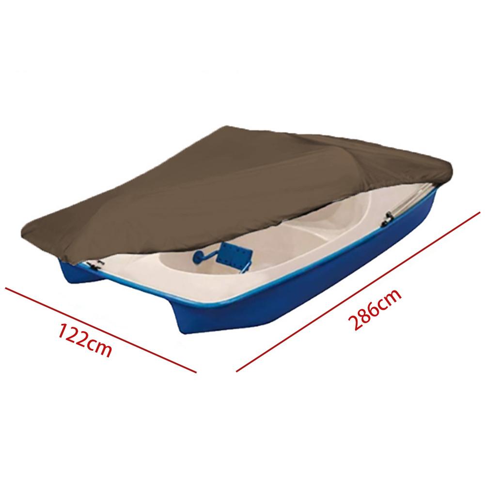 Waterproof Paddle Boat Cover Designed for 3-Person and 5-Person Models with Adjustable Support Pole and 210D Oxford Fabric