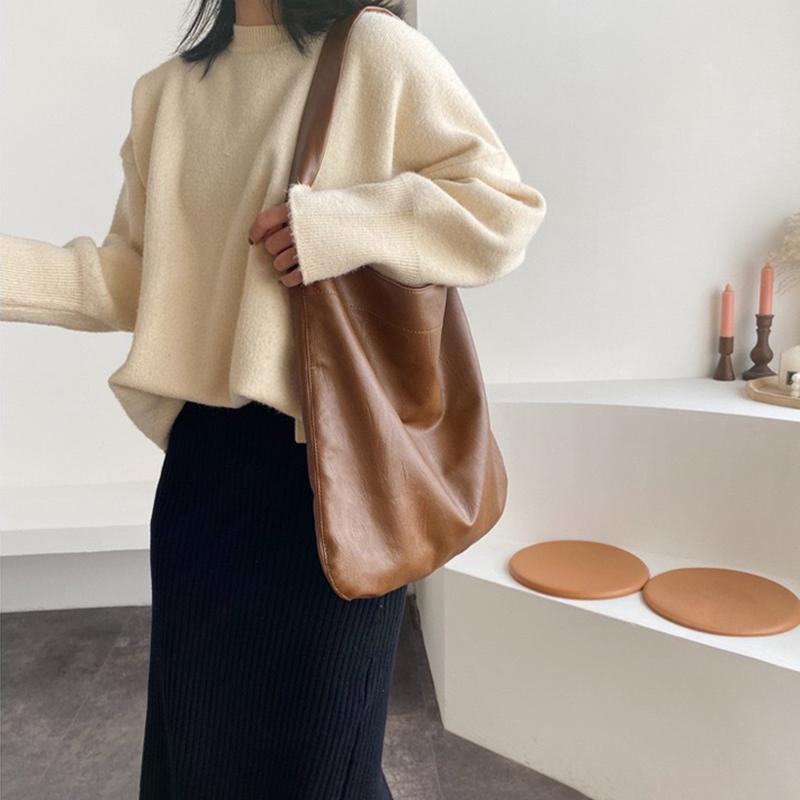 Borsa Tote In Pelle Sintetica Donna – Grande, Shopper Per Lavoro E Shopping (Nera, 30x13x21 Cm)