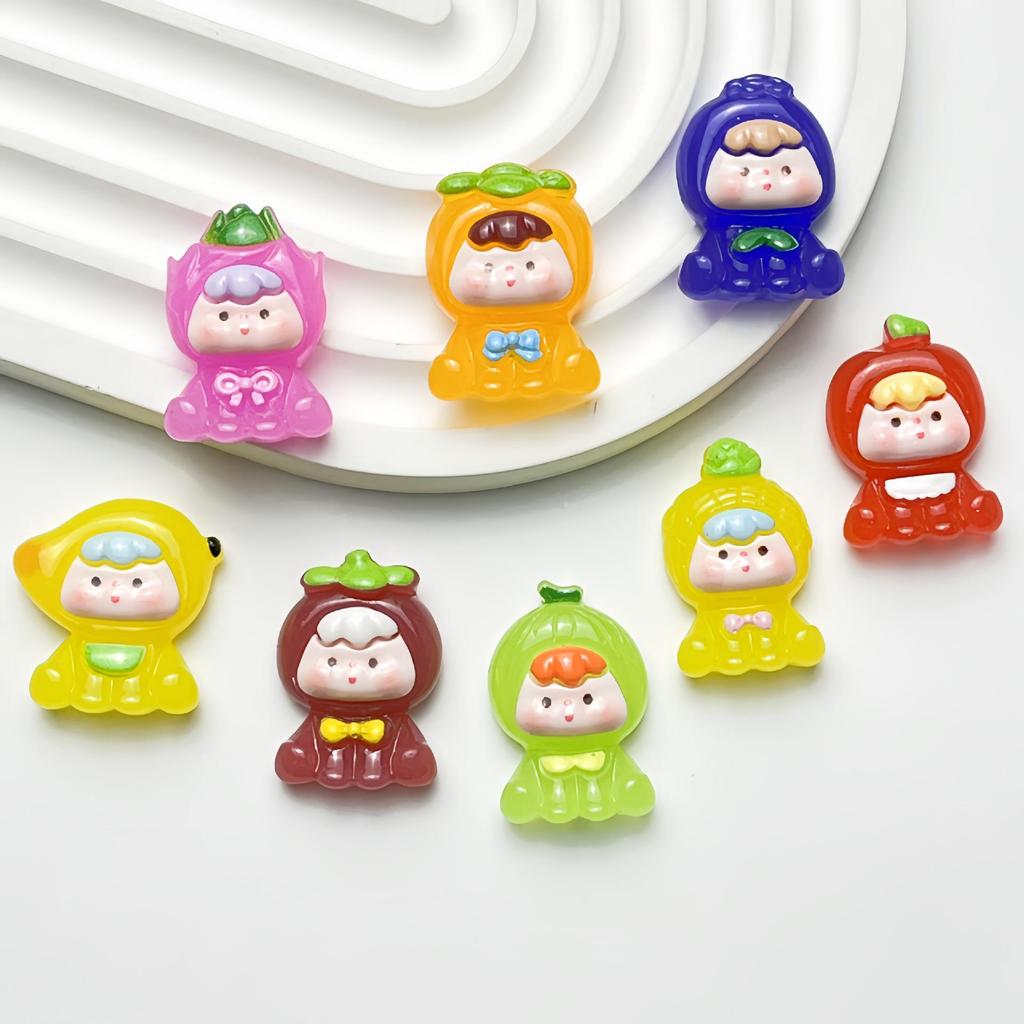 Creative Resin Fruit Baby Ornaments: Handmade DIY Keychain Kit
