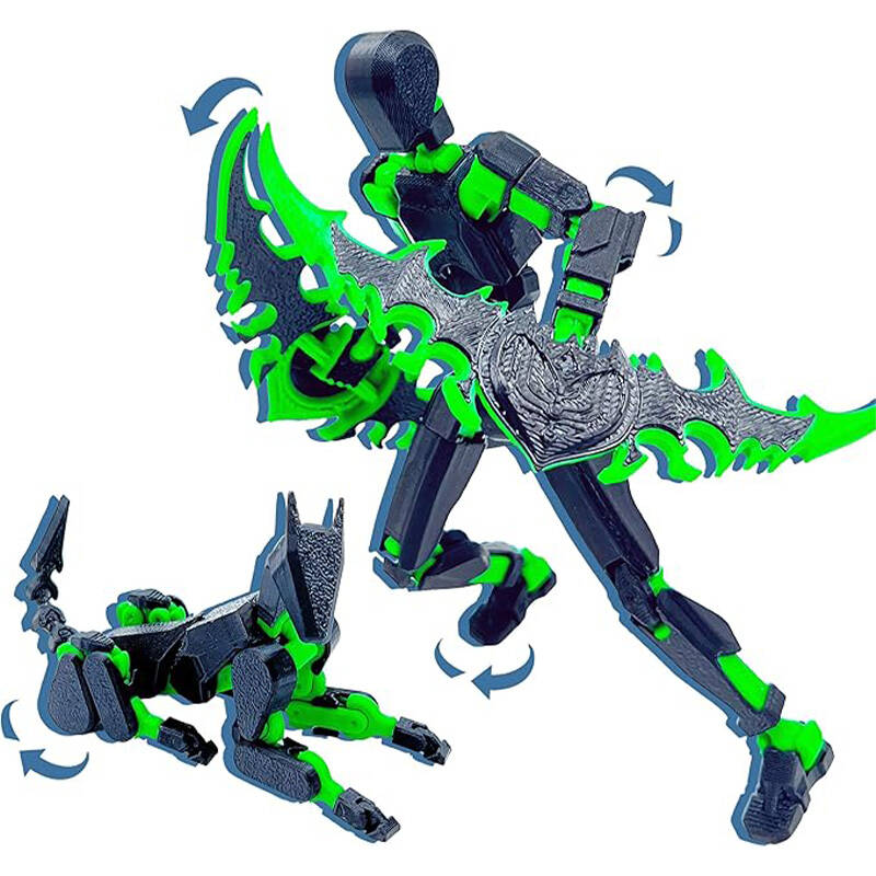 Assembly Completed T13 3D Action Figure Set Dummy Robo Titan 13 Action Figures 3D Printed Multi-Jointed Toy