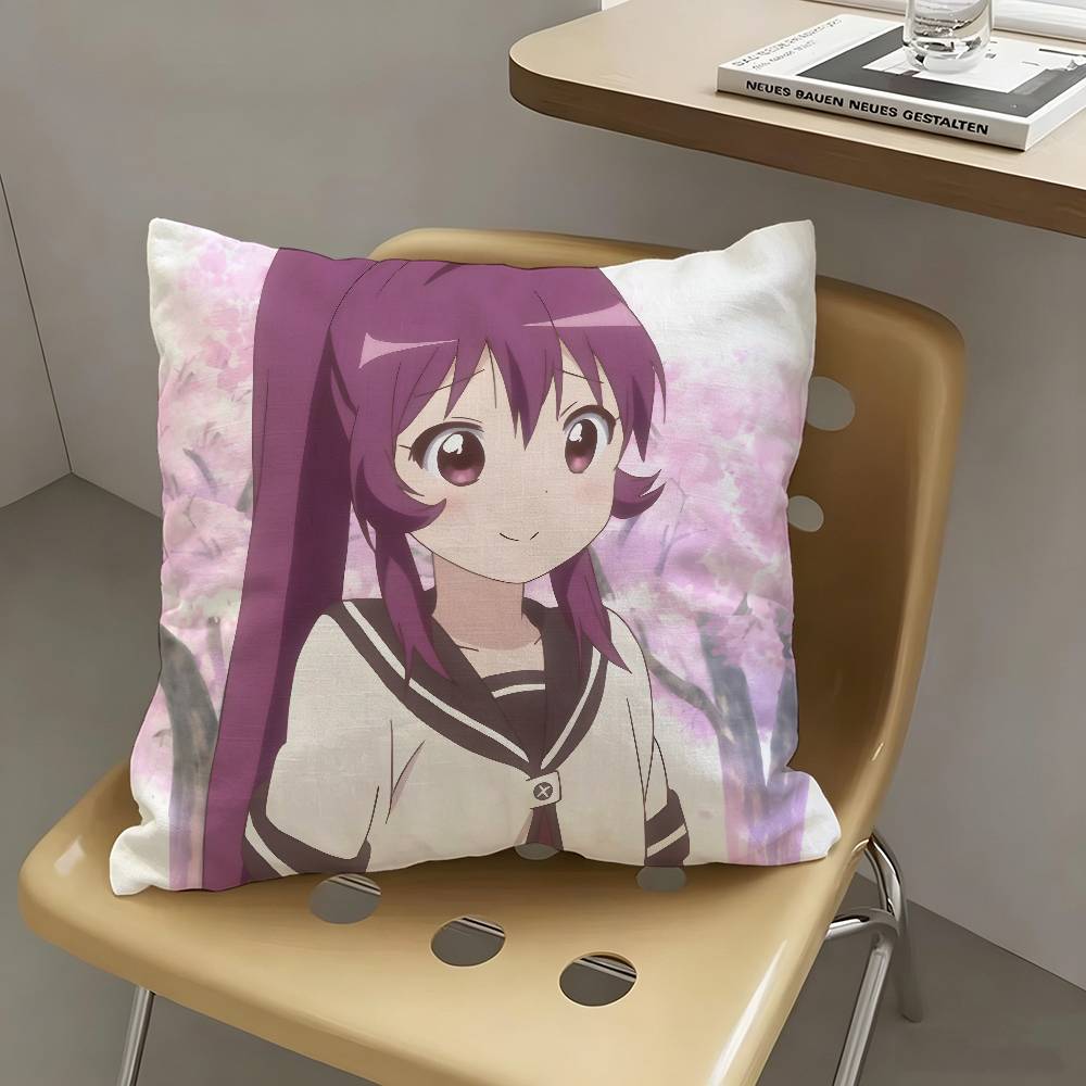 1pc Ayano Sugiura Anime Characters Pillow Case Fashion Square Pillowcase Bedroom Sofa Room Ins Decoration Leisure