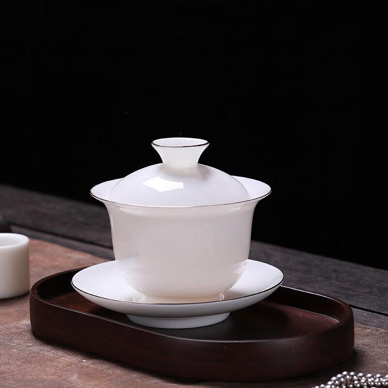 Dehua White Porcelain Gaiwan Tea Set