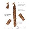 24" 150g French Curly Big Barrel Curl African Crochet Synthetic Hair Extensions