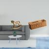 Rustic Wooden Rocking Horse Figurine Tissue Storage Decor Ornament for Countertop Cabinet TV Stand
