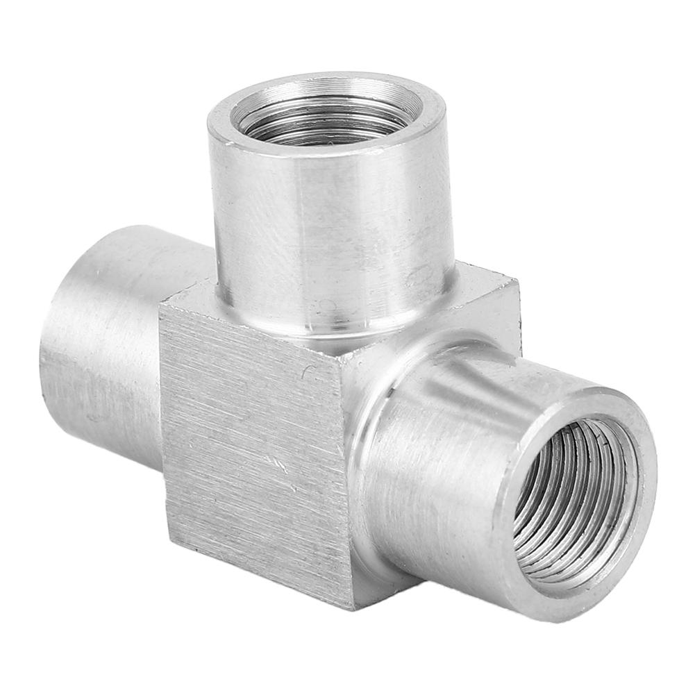 3 Way Pipe Connector BSPP Female Thread Stainless Steel Pipe Fitting Connector1 4in
