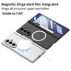 Samsung Fold 7 Wireless Charging Case: Magnetic Pen Holder, Creative Stand, Full Coverage Protection