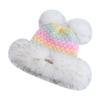 New Women Cute Plush Pompoms Winter Hat Trendy Streetwear Knitted Hat Lovely Dandy Cap For Girls