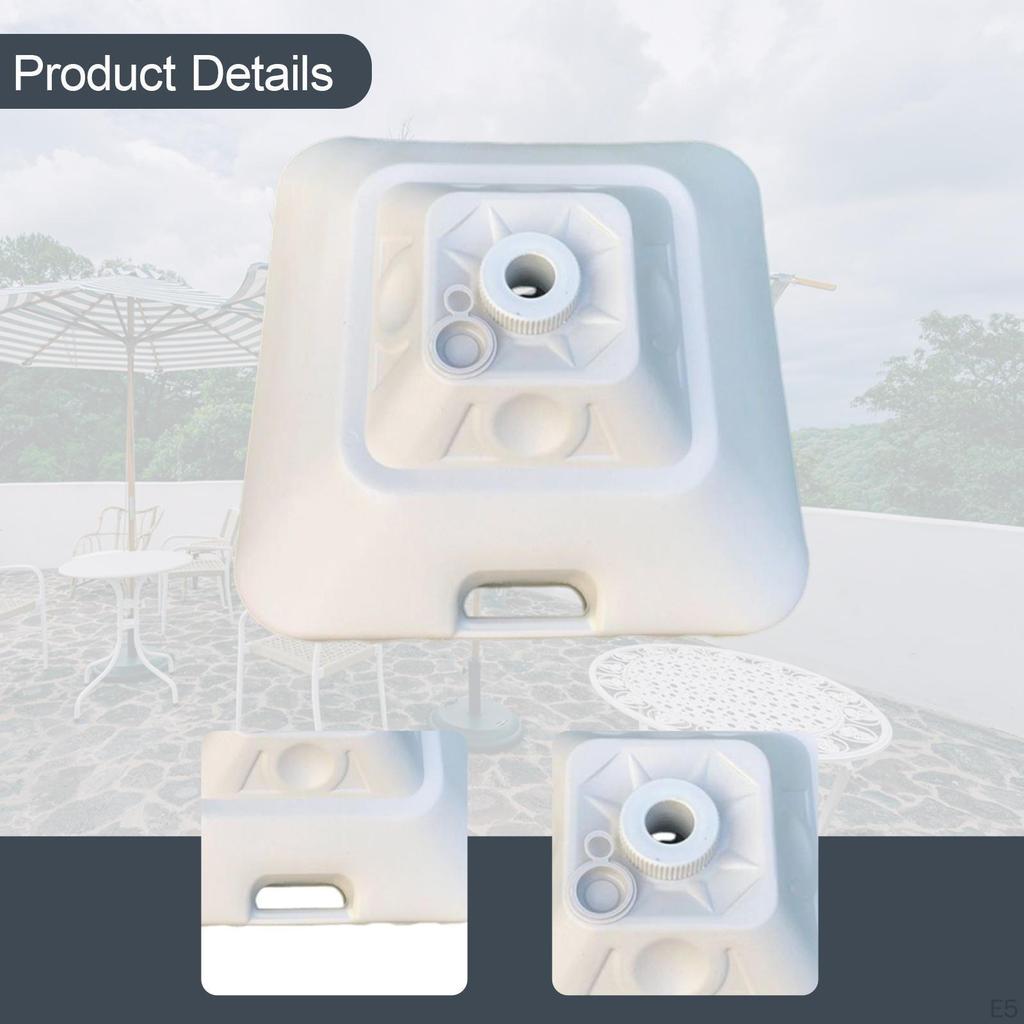 Patio Umbrella Base Pole Holder Fillable Accessories Water Filled Stand for Deck Fishing