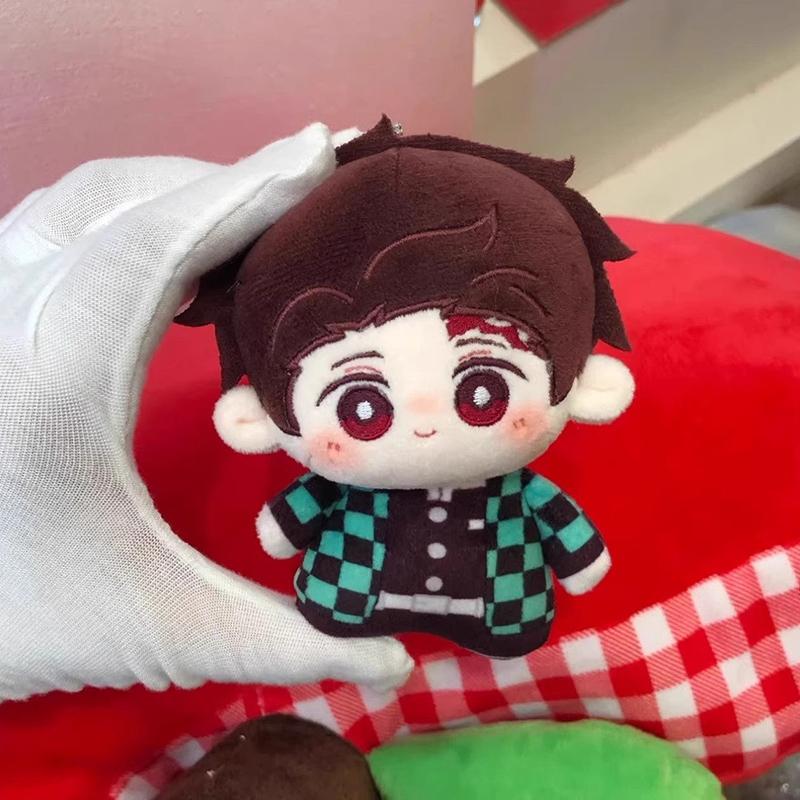 Anime Figure Demon Slayer Doll Toys Tanjiro Shinobu Kocho Ornament Cute Anime Figure Keychain Decor Birthday Toys Gifts Doll Toy