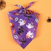2 Pack Halloween Dog Bandanas Pumpkin Ghost Dog Triangle Scarf Pet Bibs Halloween Dog Bibs Bandanas For Dog Accessoires