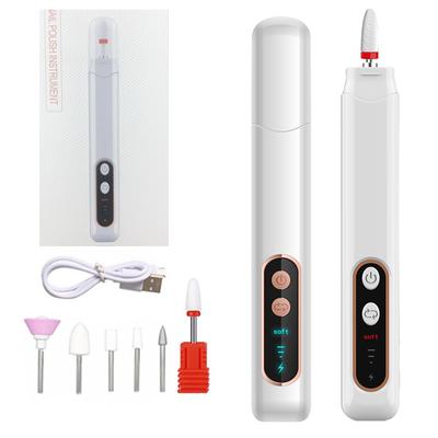 Professionelles Maniküre-Pediküre-Set, kabelloses elektrisches Nagelfeilen-Set, Nagelbohrmaschine, Hand-Fußpflegewerkzeug zum Schleifen, Trimmen und Polieren