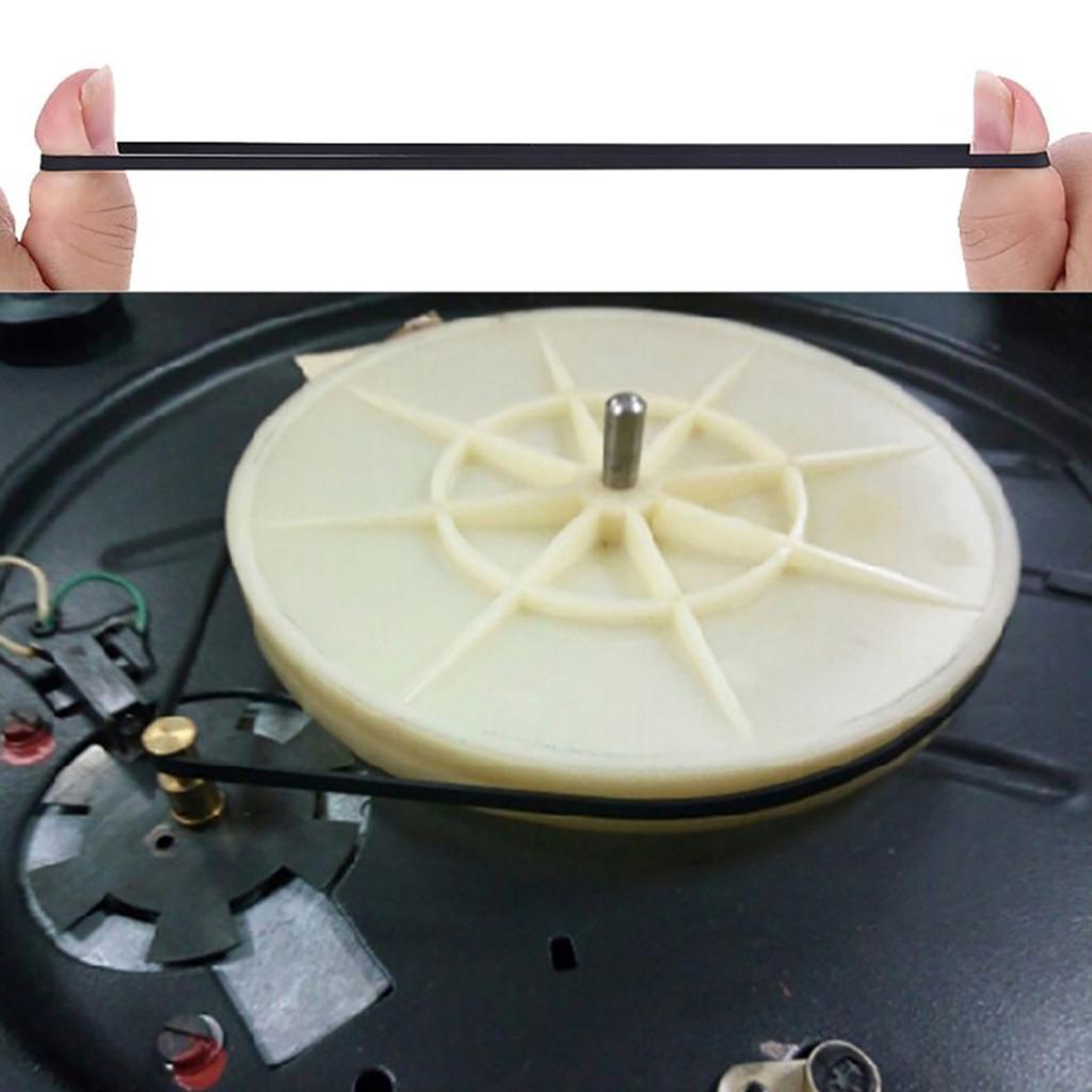 10er-Pack Plattenspielerriemen Gummiantriebsriemen Plattenspieler Antriebsriemen Plattenspieler Reparaturteil Gummitextur für Player