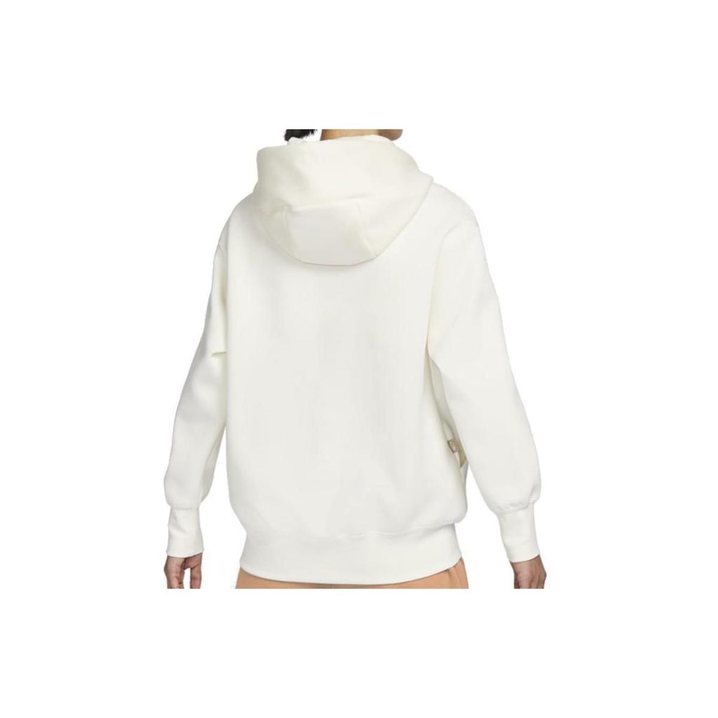Nike Sweatshirts Women's White Hooded Non Detachable Moderate Regular FV3977-133