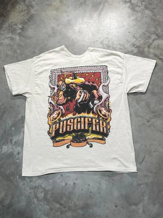 Puscifer Band Tour Art Graphic Cotton T Shirt White Unisex S-5XL 2B0019 S