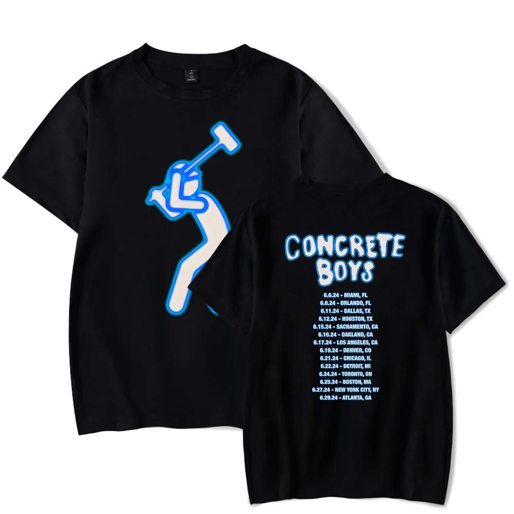 Lil Yachty Concrete Boys Мерч Логотип Турне Concrete Boys Футболка Унисекс Мода Хип-хоп Рэпер Короткий Рукав Свитшот S