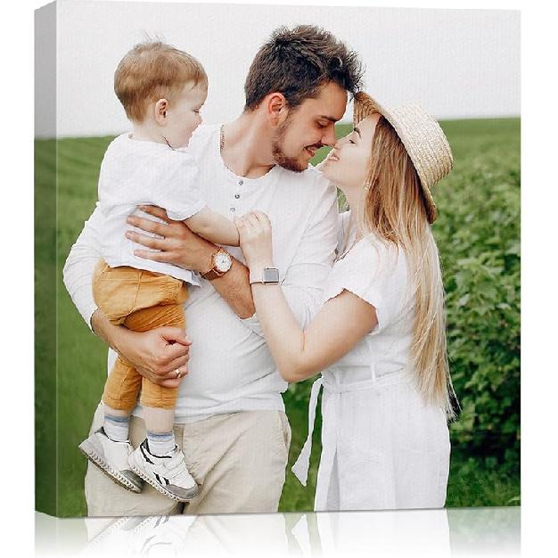 Personalized  Canvas Wall Art,  Canvas Prints with Your Photos for Living Room, Bedroom, Wedding Pet Baby Family Photo Framed Wall Art, ized Photo