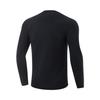Li Ning Comfortable Casual Versatile Sports Long Sleeve Knit Top Men Tops Black AUDV033-1