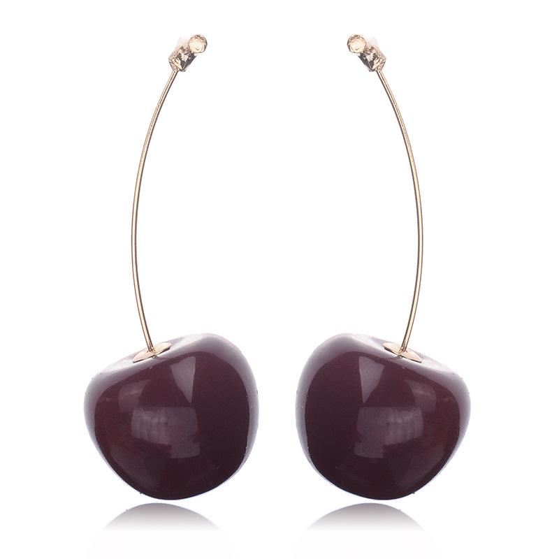 European  American Fashion Cute Cherry Stud Earrings