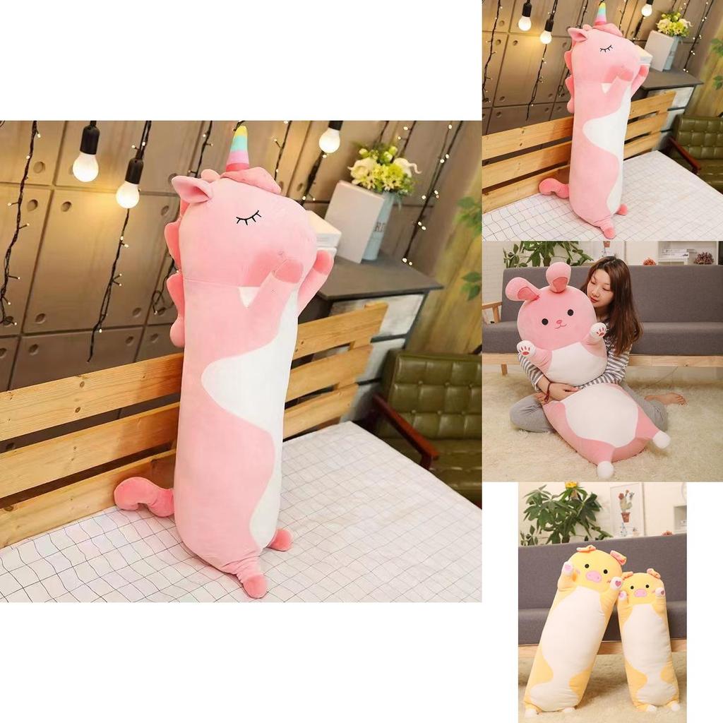 Cute Cartoon Animal Soft Plush Long Pillow For Total Enveloping Comfort