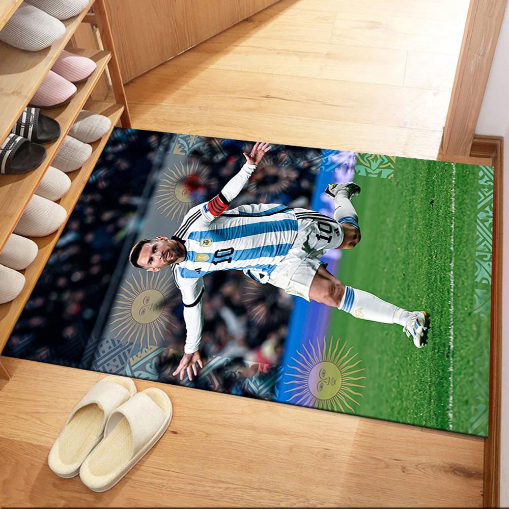 Messi 491 Teppich Geeignet für Esszimmer Balkon Dekorieren Sie Zimmer Wohnzimmer Rutschfester Teppich Anime Büro Dekor Hochzeitsfeier Geschenk